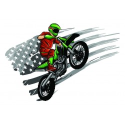 sticker mural moto decoration