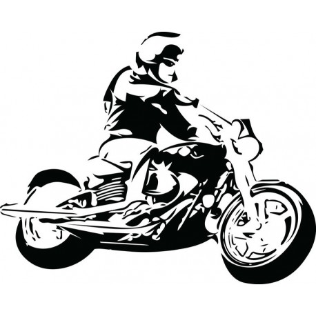 sticker mural moto flamme violet