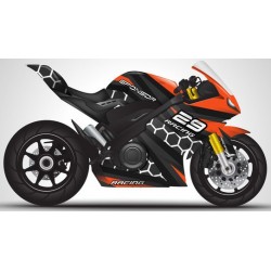 stickers moto geant noir