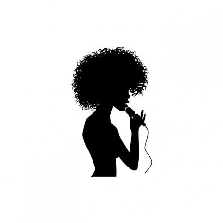 autocollant chanteuse