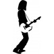 autocollants muraux guitariste musicien