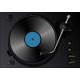 autocollants muraux tourne disque
