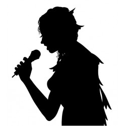 autocollant chanteur