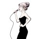 autocollant chanteuse