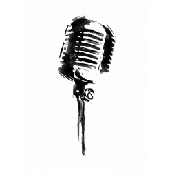 autocollants homme musicien