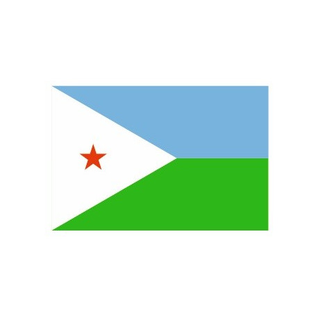 Sticker - Drapeau Djibouti REFG884