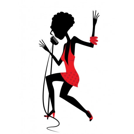sticker chanteur