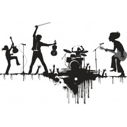 sticker mural orchestre