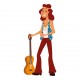 stickers muraux guitariste
