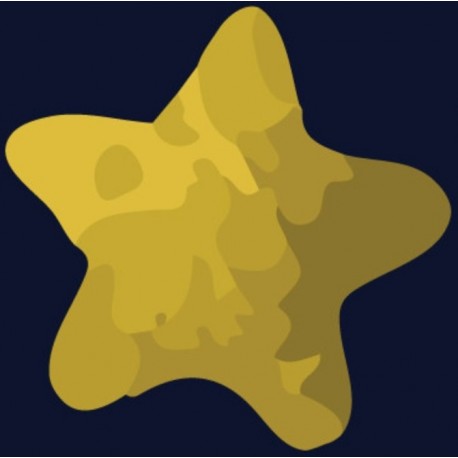 autocollant mural etoile gris