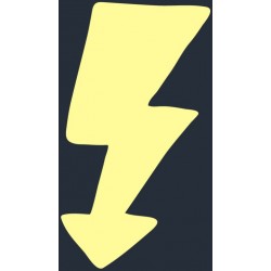 autocollant mural etoile jaune geant