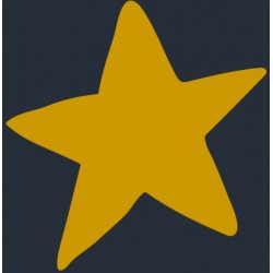 sticker etoile blanche