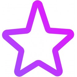 stickers muraux etoile bleu