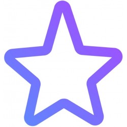 stickers muraux etoile fushia