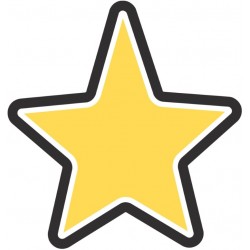 stickers muraux etoile fillante