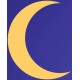 autocollant mural lune enfant