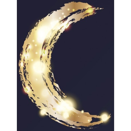 autocollant lune etoile deco