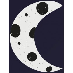 autocollant lune mignonne