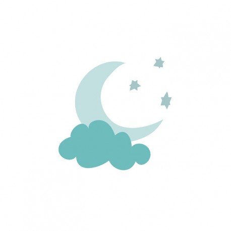 sticker lune chambre