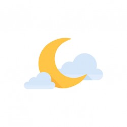 sticker lune chambre bebe