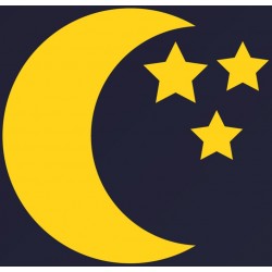 sticker lune decoration