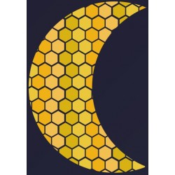 sticker lune et nuage