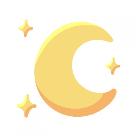 stickers muraux lune bebe