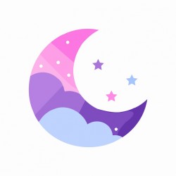 stickers muraux lune etoile bebe