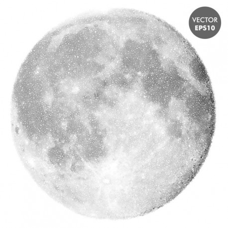 stickers muraux pleine lune