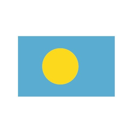 Sticker - Drapeau Palau REFG914