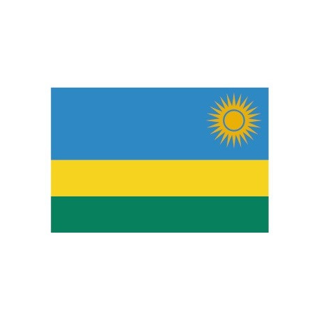 Sticker - Drapeau Rwanda REFG917