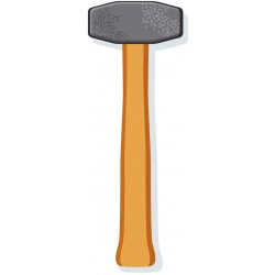 autocollant marteau