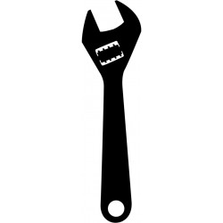 autocollant noir marteau