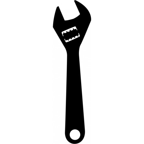 autocollant noir marteau