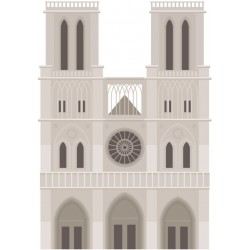 autocollants muraux notre dame