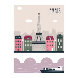 autocollants muraux paris deco fille