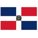 Sticker - Drapeau République Dominicaine REFG934