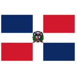 Sticker - Drapeau République Dominicaine REFG934