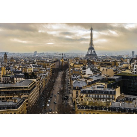autocollants muraux paris noir blanc
