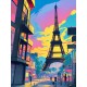 sticker paris coeur