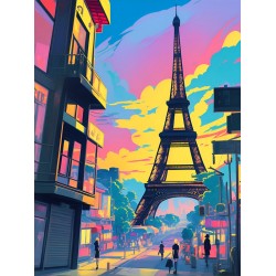 sticker paris coeur