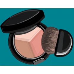 sticker pinceau maquillage