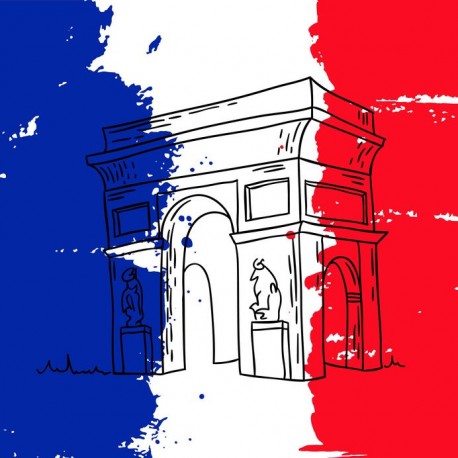 stickers muraux arc de triomphe
