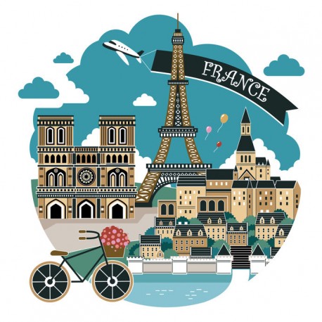 stickers muraux paris deco