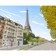stickers muraux paris vue ciel dessin
