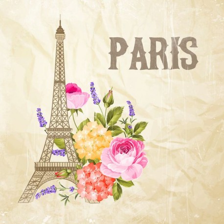 stickers muraux paris en dessin