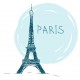 stickers muraux paris noir et blanc