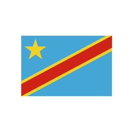 Sticker - Drapeau Congo REFG948
