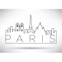 stickers paris minimaliste