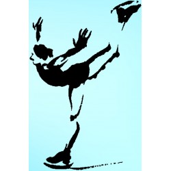 autocollant patinage artistique